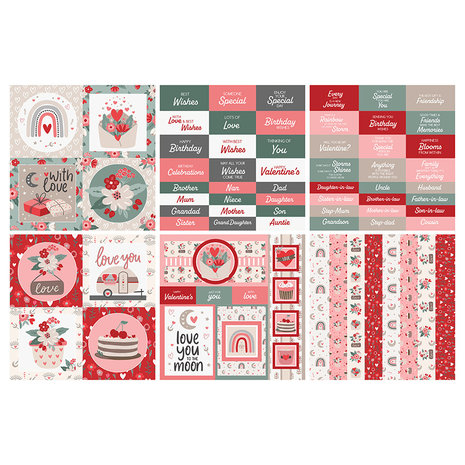 The Paper Boutique Love Always 8x8 Inch Embellishment Pad (PB1771)