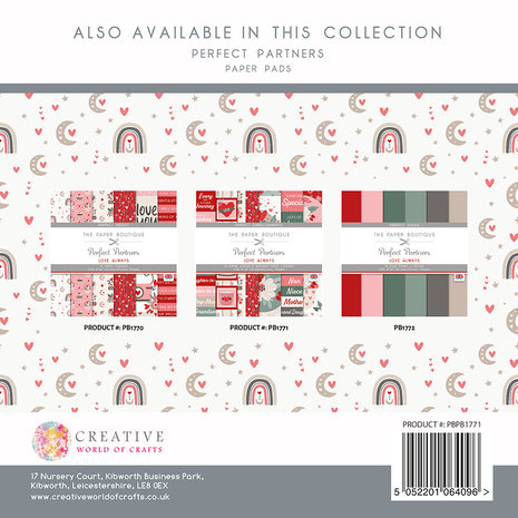 The Paper Boutique Love Always 8x8 Inch Embellishment Pad (PB1771)