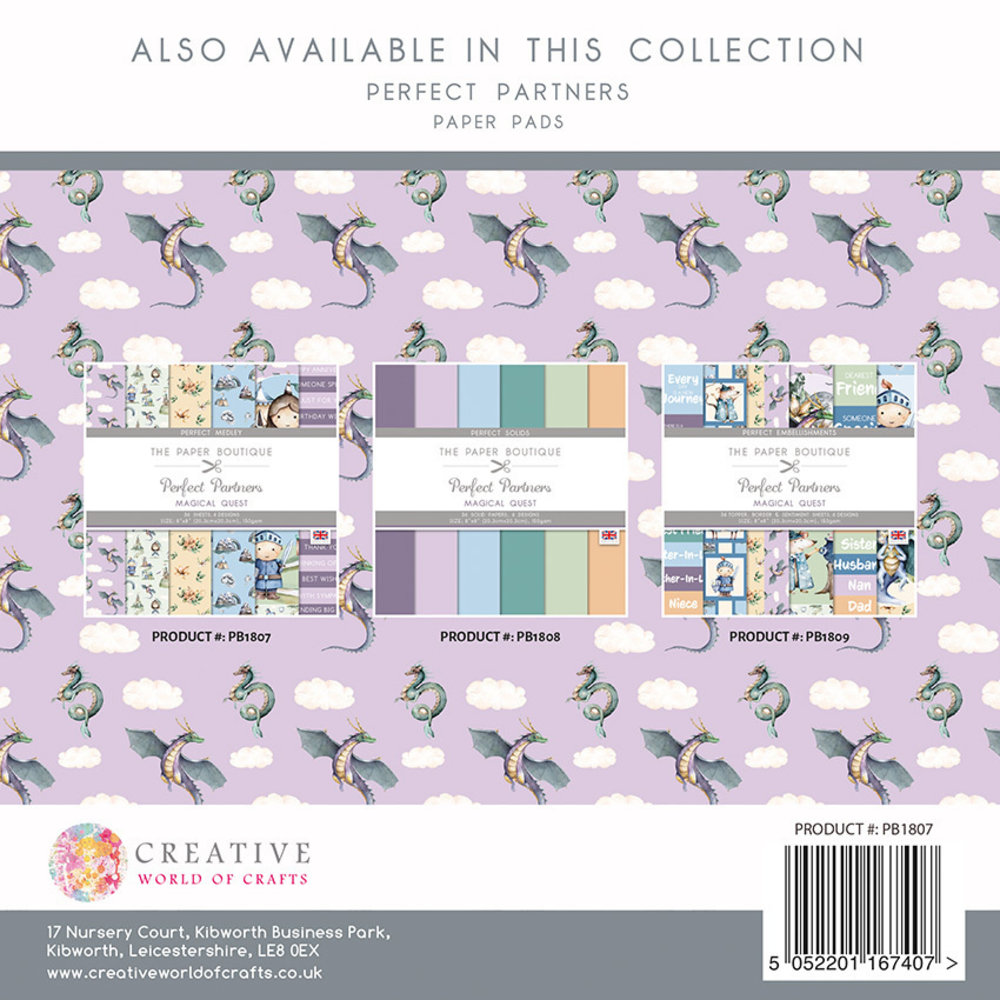 The Paper Boutique Magical Quest 8x8 Inch Decorative Papers (PB1807) The Paper Boutique Magical Quest 8x8 Inch Decorative Papers (PB1807)