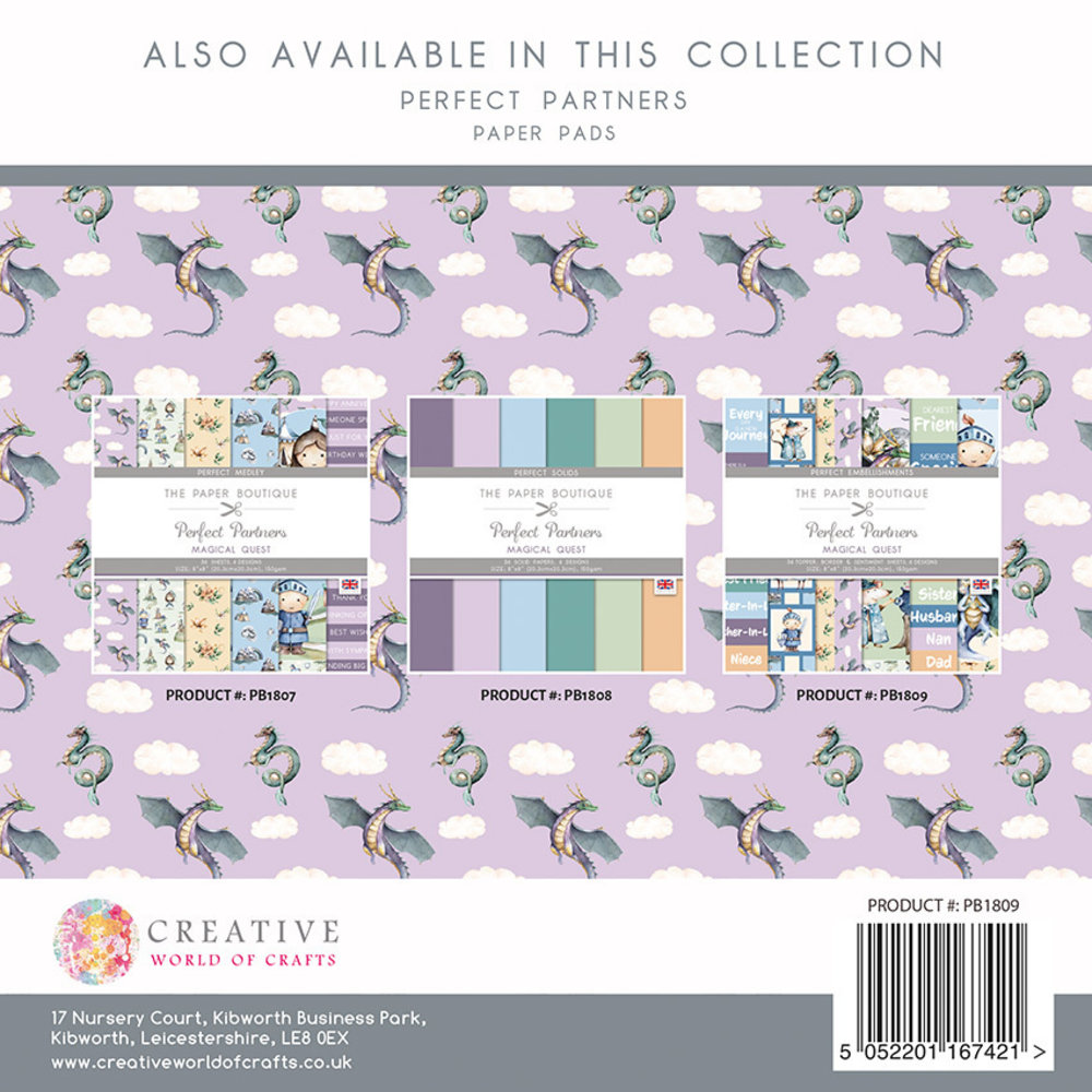 The Paper Boutique Magical Quest 8x8 Inch Embellishment Pad (PB1809)