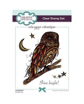 Creative Expressions Designer Boutique Doodle Owl Clear Stamps (UMSDB099) Creative Expressions Designer Boutique Doodle Owl Clear Stamps (UMSDB099)