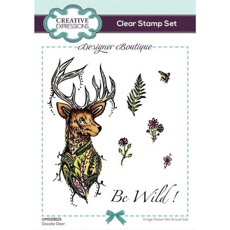 Creative Expressions Designer Boutique Doodle Deer Clear Stamps (UMSDB101) Creative Expressions Designer Boutique Doodle Deer Clear Stamps (UMSDB101)