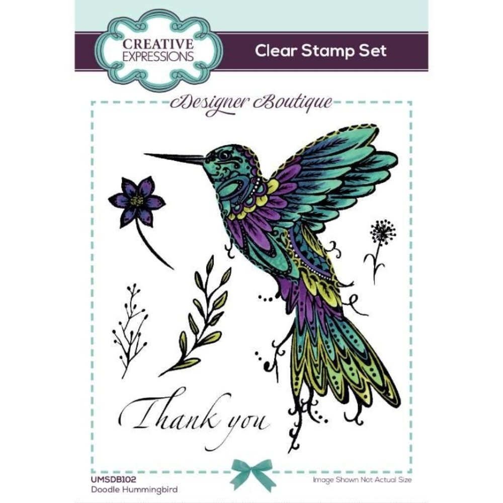 Creative Expressions Designer Boutique Doodle Hummingbird Clear Stamps (UMSDB102)