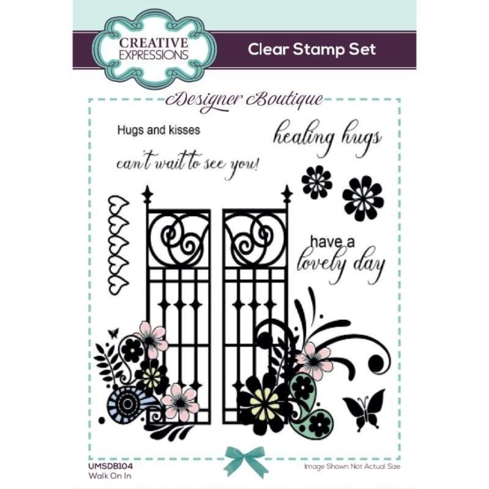 Creative Expressions Designer Boutique Walk On In Clear Stamps (UMSDB104) Creative Expressions Designer Boutique Walk On In Clear Stamps (UMSDB104)