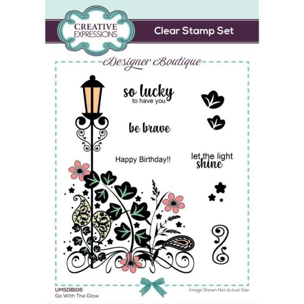 Creative Expressions Designer Boutique Go With The Glow Clear Stamps (UMSDB106)