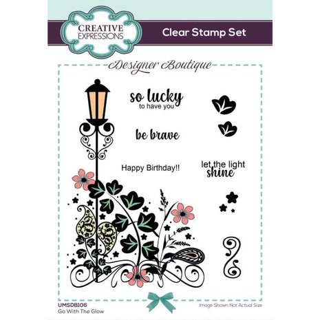 Creative Expressions Designer Boutique Go With The Glow Clear Stamps (UMSDB106)