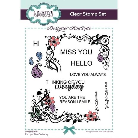 Creative Expressions Designer Boutique Escape The Ordinary Clear Stamps (UMSDB109) Creative Expressions Designer Boutique Escape The Ordinary Clear Stamps (UMSDB109)