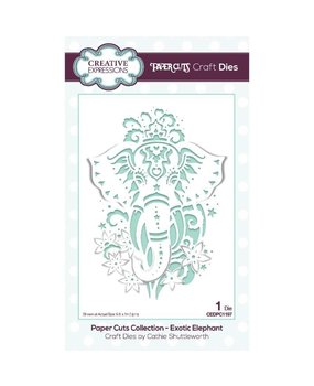 Creative Expressions Paper Cuts Exotic Elephant Craft Die (CEDPC1197) Creative Expressions Paper Cuts Exotic Elephant Craft Die (CEDPC1197)