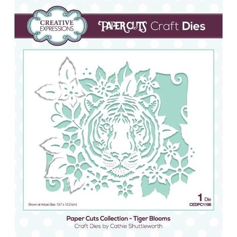 Creative Expressions Paper Cuts Tiger Blooms Craft Die (CEDPC1198)
