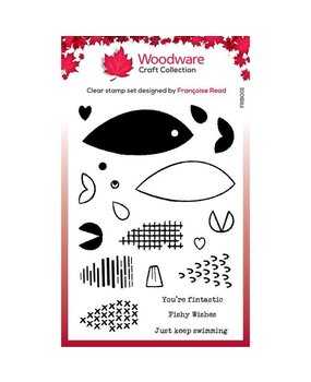 Woodware Build A Fish Clear Stamps (FRB001)