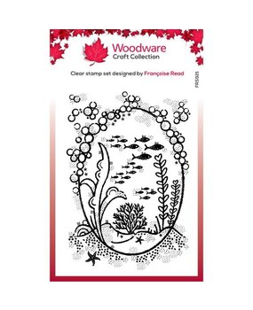 Woodware Underwater Oval Frame Clear Stamps (FRS921)