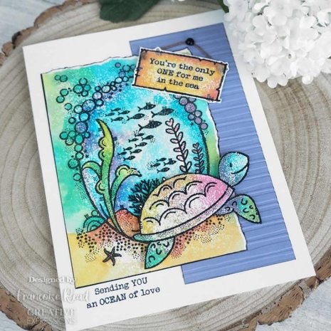 Woodware Underwater Oval Frame Clear Stamps (FRS921)