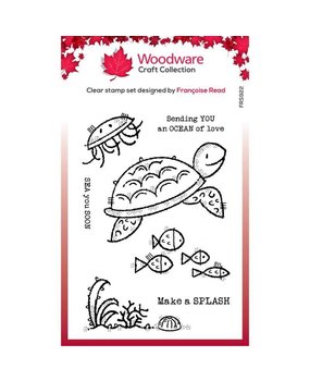 Woodware Sea Turtle Clear Stamps (FRS922)