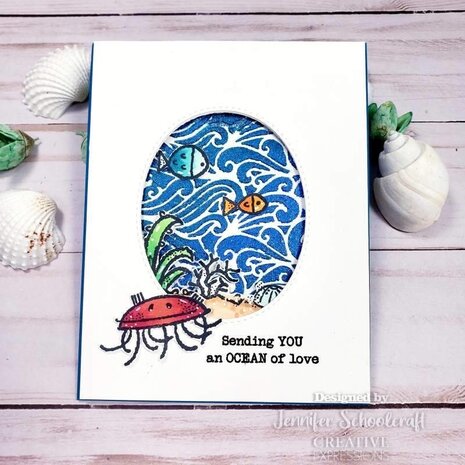 Woodware Sea Turtle Clear Stamps (FRS922)