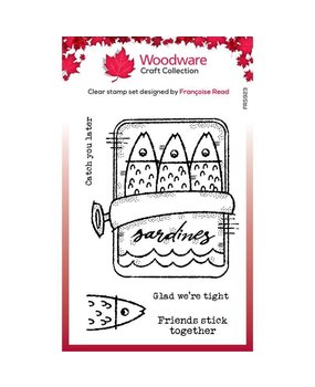 Woodware Sardine Tin Clear Stamps (FRS923)