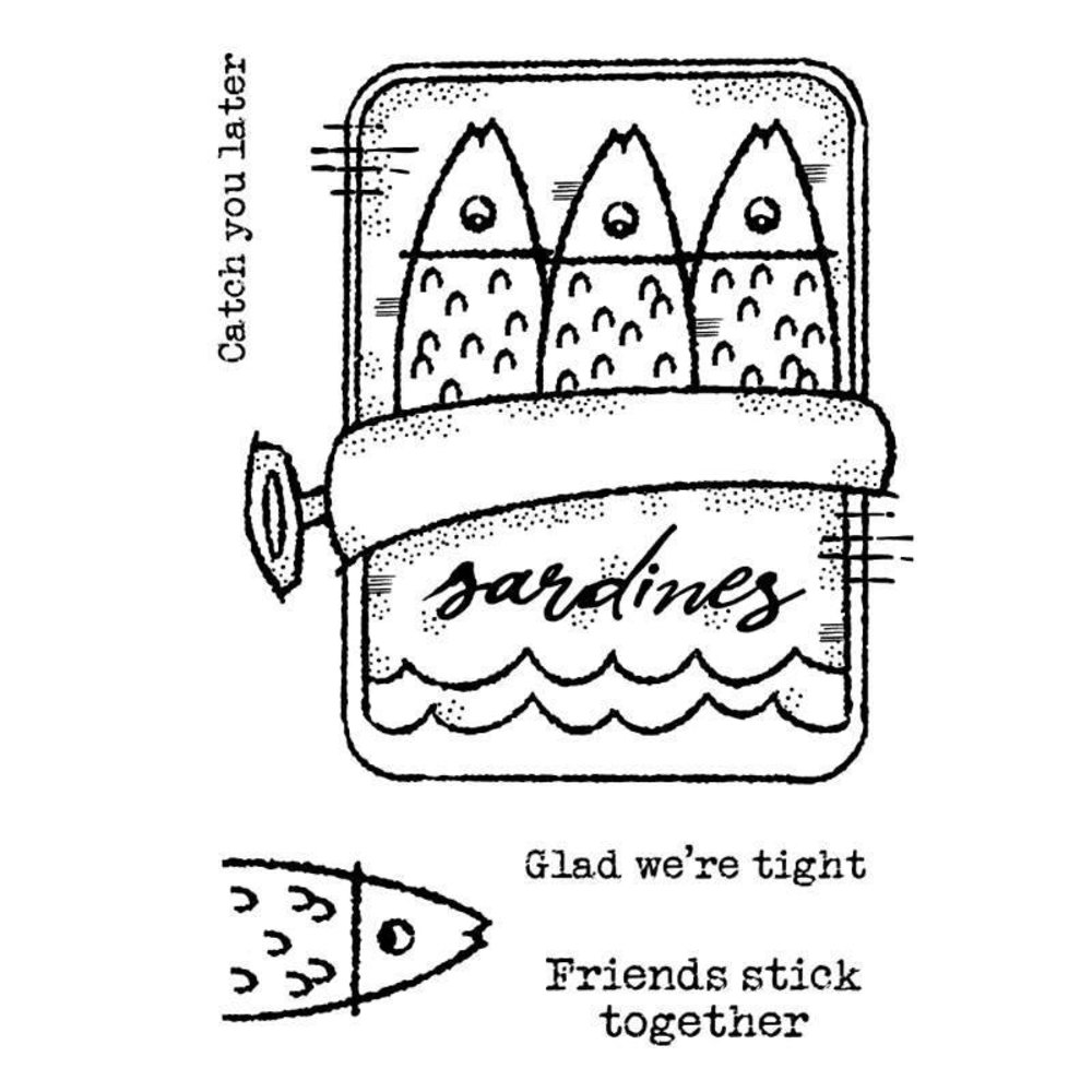 Woodware Sardine Tin Clear Stamps (FRS923)