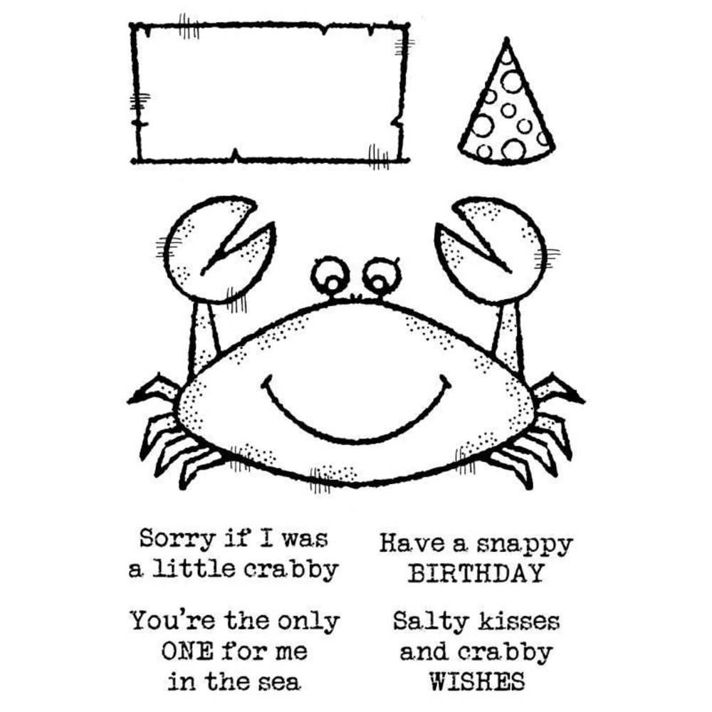 Woodware Mr Crab Clear Stamps (FRS924)