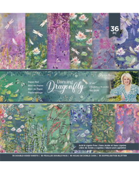 Crafter's Companion Dancing Dragonfly 6x6 Inch Paper Pad (S-DDF-PAD6)