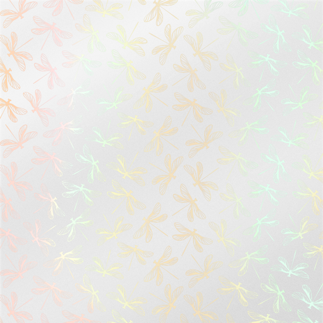 Crafter's Companion Dancing Dragonfly 8x8 Inch Luxury Foiled Card Pad (S-DDF-LUXPAD) Crafter's Companion Dancing Dragonfly 8x8 Inch Luxury Foiled Card Pad (S-DDF-LUXPAD)