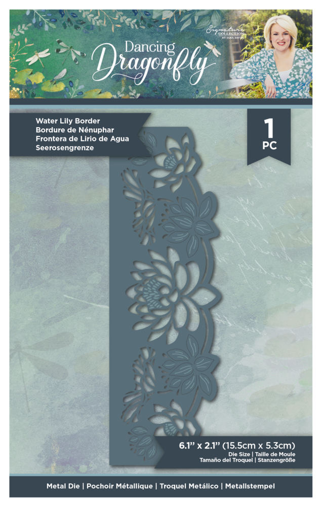 Crafter's Companion Dancing Dragonfly Water Lily Border Die (S-DDF-MD-WLB) Crafter's Companion Dancing Dragonfly Water Lily Border Die (S-DDF-MD-WLB)