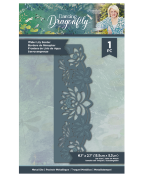 Crafter's Companion Dancing Dragonfly Water Lily Border Die (S-DDF-MD-WLB)