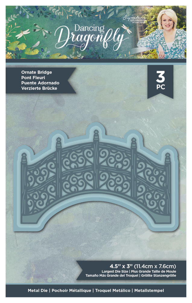 Crafter's Companion Dancing Dragonfly Ornate Bridge Die (S-DDF-MD-OBR) Crafter's Companion Dancing Dragonfly Ornate Bridge Die (S-DDF-MD-OBR)