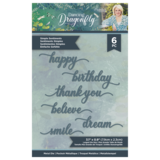 Crafter's Companion Dancing Dragonfly Simple Sentiments Die (S-DDF-MD-SSENT)