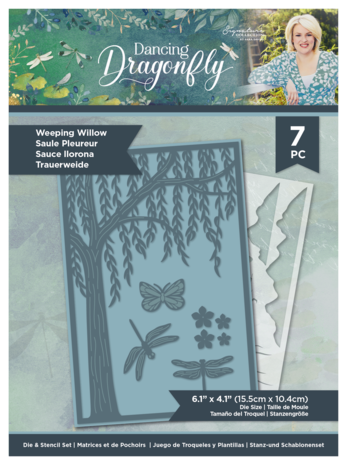 Crafter's Companion Dancing Dragonfly Weeping Willow Die & Stencil (S-DDF-MDST-WWIL) Crafter's Companion Dancing Dragonfly Weeping Willow Die & Stencil (S-DDF-MDST-WWIL)
