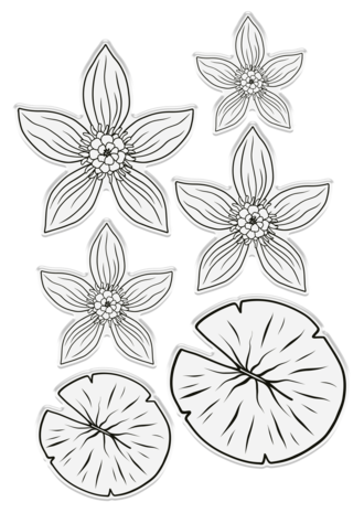 Crafter's Companion Dancing Dragonfly Water Lily Stamp & Die (S-DDF-STD-WLIL) Crafter's Companion Dancing Dragonfly Water Lily Stamp & Die (S-DDF-STD-WLIL)