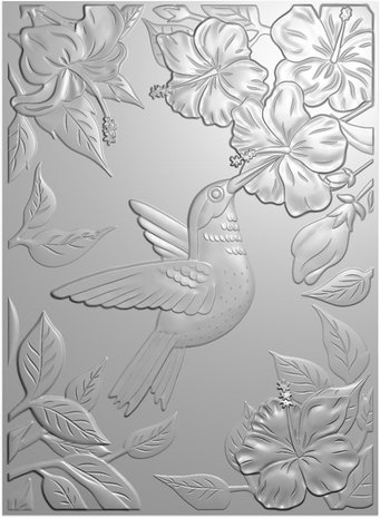 Crafter's Companion Hummingbird 3D Embossing Folder Heavenly Hummingbird (NG-HB-EF5-3D-HEHU)