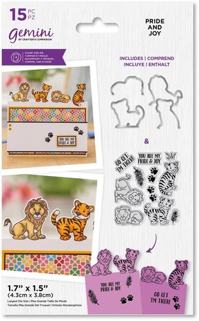 Gemini Cute Character Pride and Joy Stamp & Die (GEM-STD-PRIJOY)