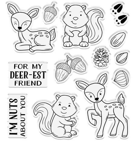 Gemini Cute Character Nuts About You Stamp & Die (GEM-STD-NUABYO)