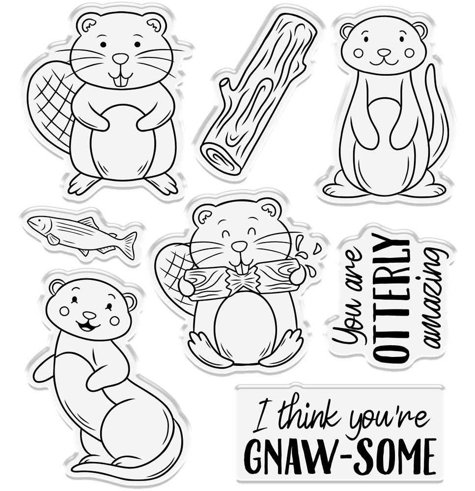 Gemini Cute Character Otterly Amazing Stamp & Die (GEM-STD-OTTAM) Gemini Cute Character Otterly Amazing Stamp & Die (GEM-STD-OTTAM)