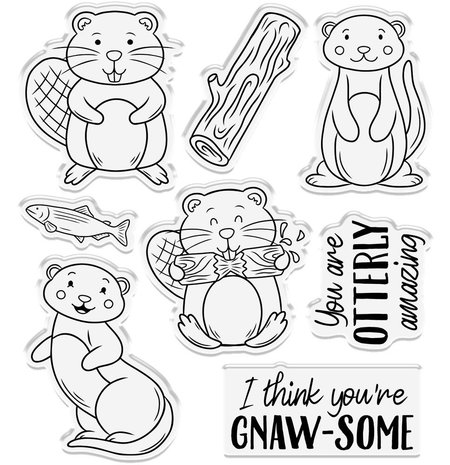 Gemini Cute Character Otterly Amazing Stamp & Die (GEM-STD-OTTAM) Gemini Cute Character Otterly Amazing Stamp & Die (GEM-STD-OTTAM)