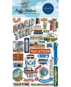 Carta Bella Road Trip Puffy Stickers (CBRT151066) Carta Bella Road Trip Puffy Stickers (CBRT151066)