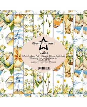 Paper Favourites Tulips 12x12 Inch Paper Pack (PF401)* Paper Favourites Tulips 12x12 Inch Paper Pack (PF401)*