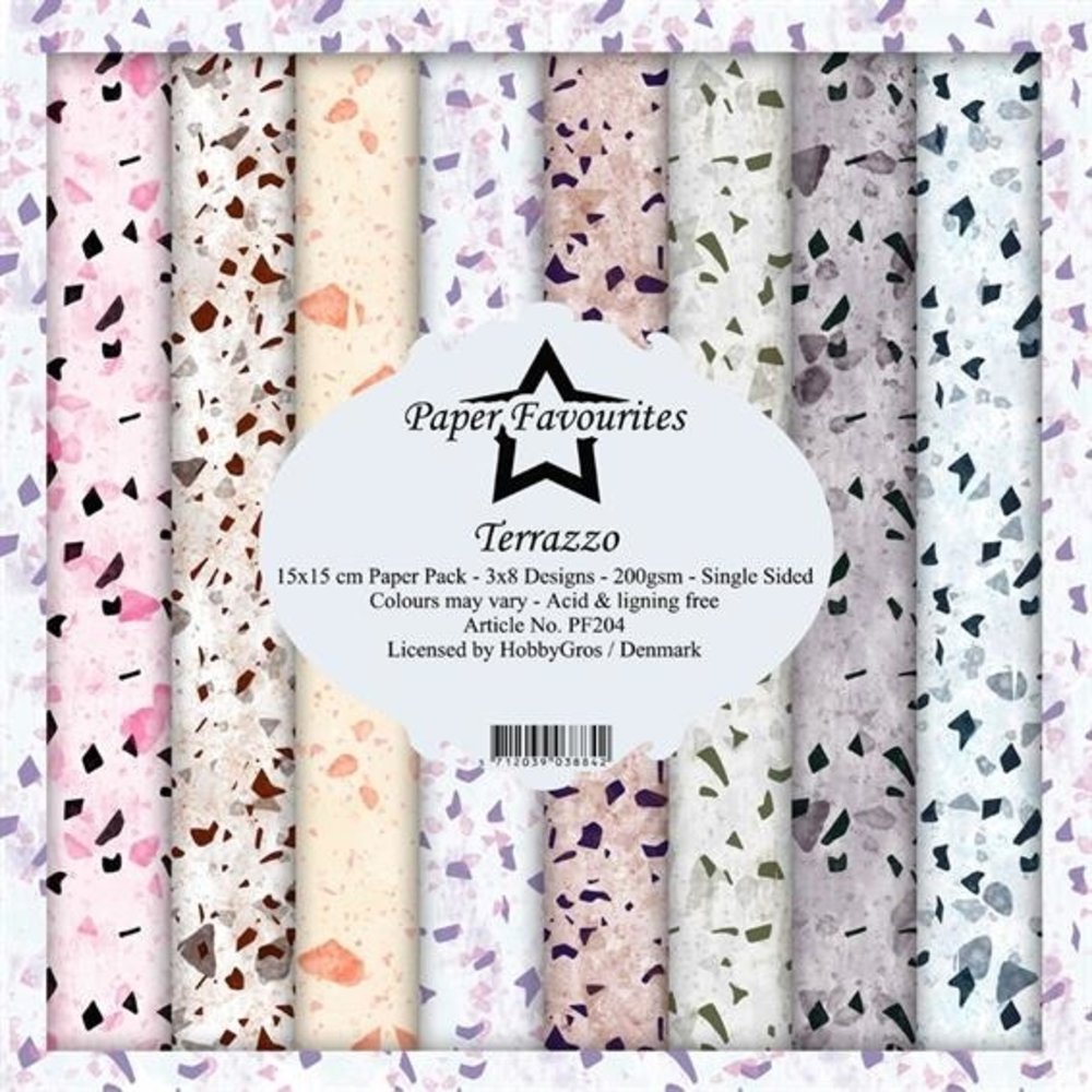 Paper Favourites Terrazzo 6x6 Inch Paper Pack (PF204)