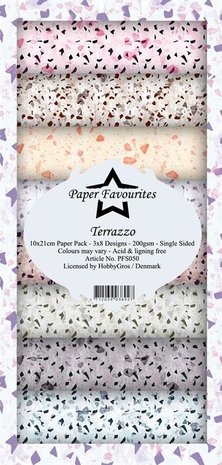 Paper Favourites Terrazzo Slimline Paper Pack (PFS050) Paper Favourites Terrazzo Slimline Paper Pack (PFS050)