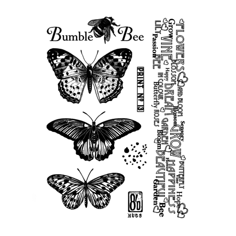 Crafty Individuals Butterflies and Bees Unmounted Rubber Stamps (CI-597) Crafty Individuals Butterflies and Bees Unmounted Rubber Stamps (CI-597)