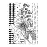 Crafty Individuals F is for Flower Unmounted Rubber Stamps (CI-598)