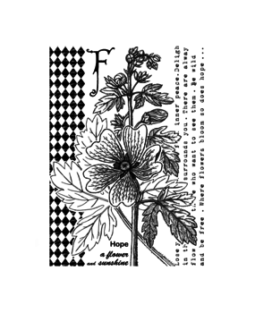 Crafty Individuals F is for Flower Unmounted Rubber Stamps (CI-598) Crafty Individuals F is for Flower Unmounted Rubber Stamps (CI-598)