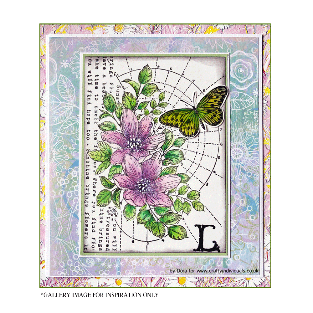 Crafty Individuals L is for Lily Unmounted Rubber Stamps (CI-599) Crafty Individuals L is for Lily Unmounted Rubber Stamps (CI-599)