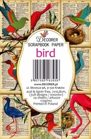 Decorer Bird Paper Pack (7x10,8cm) (DECOR-M99)