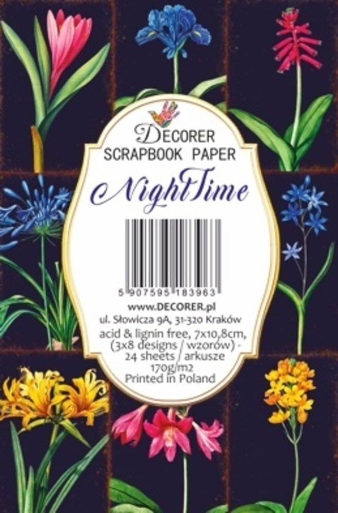 Decorer Nighttime Paper Pack (7x10,8cm) (DECOR-M100) Decorer Nighttime Paper Pack (7x10,8cm) (DECOR-M100)
