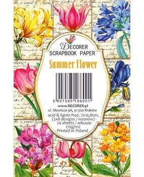 Decorer Summer Flower Paper Pack (7x10,8cm) (DECOR-M104)