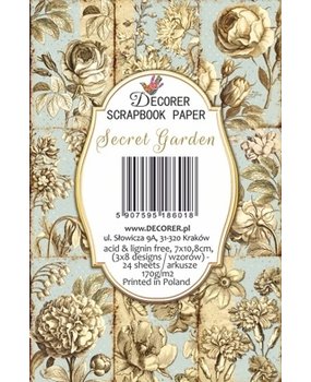 Decorer Secret Garden Paper Pack (7x10,8cm) (DECOR-M105)