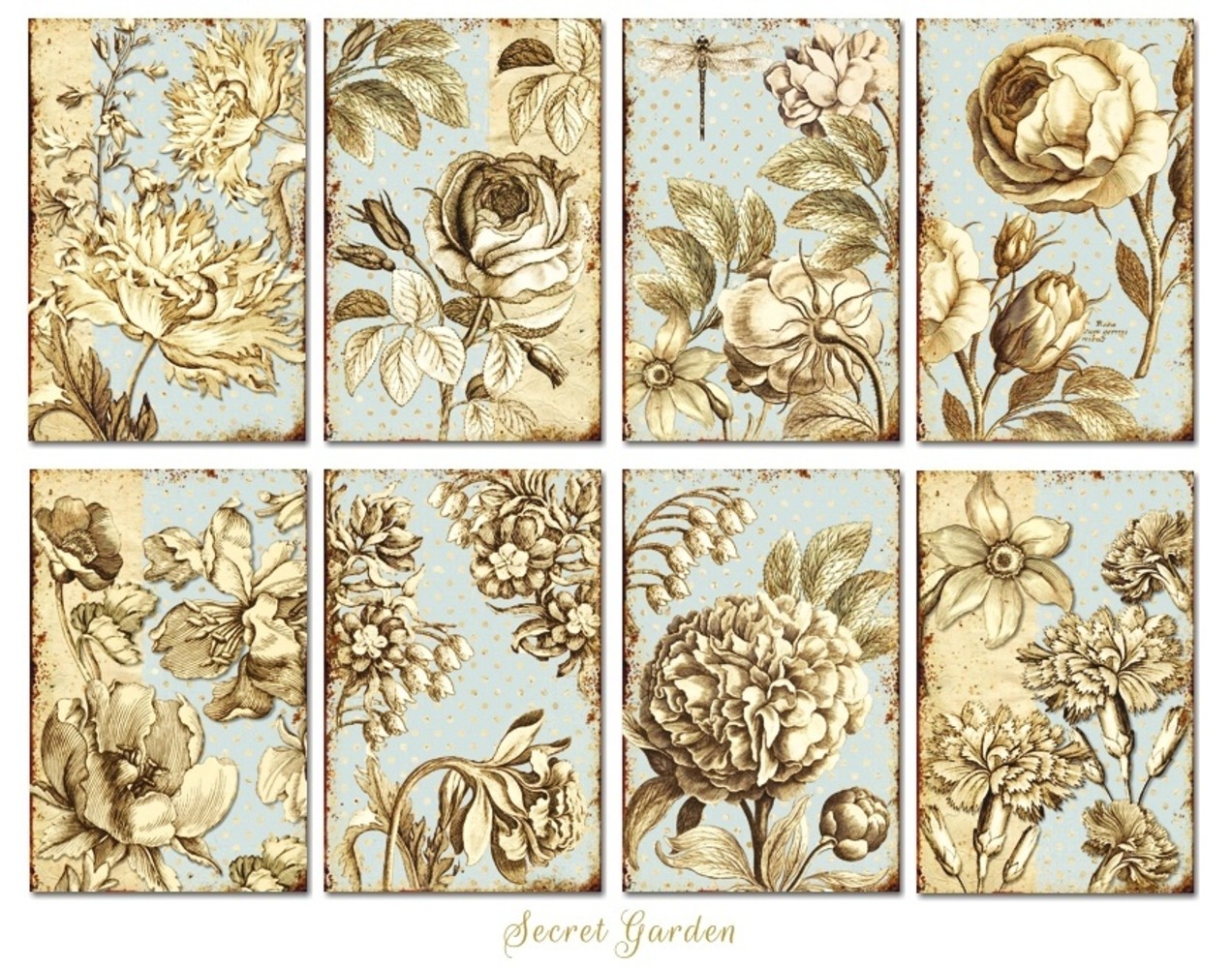 Decorer Secret Garden Paper Pack (7x10,8cm) (DECOR-M105)