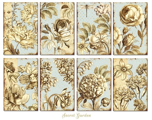 Decorer Secret Garden Paper Pack (7x10,8cm) (DECOR-M105)