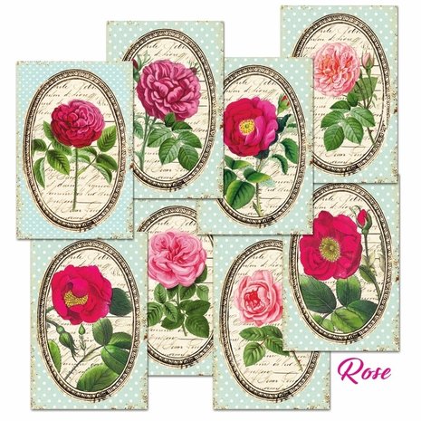 Decorer Rose Paper Pack (7x10,8cm) (DECOR-M109) Decorer Rose Paper Pack (7x10,8cm) (DECOR-M109)