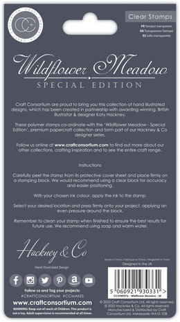 Craft Consortium Wildflower Meadow Special Edition Clear Stamps (CCSTMP076) Craft Consortium Wildflower Meadow Special Edition Clear Stamps (CCSTMP076)